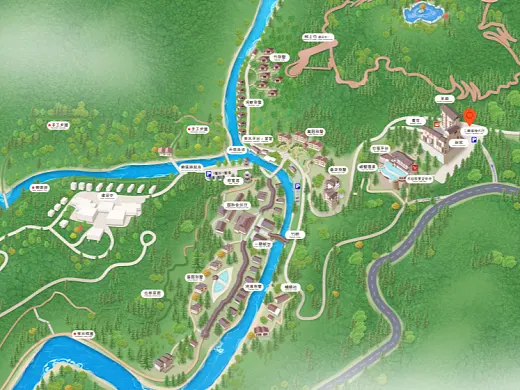 秦安结合景区手绘地图智慧导览和720全景技术，可以让景区更加“动”起来，为游客提供更加身临其境的导览体验。